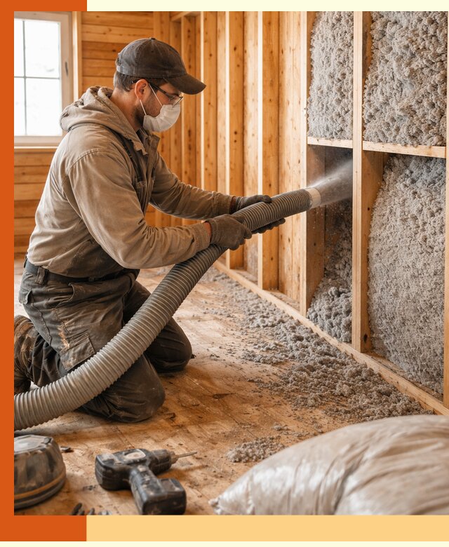 Утепление дачного дома эковатой в Апатитах — быстро и надёжно