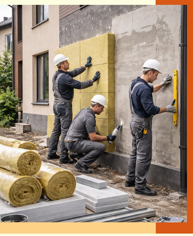 Утепление таунхауса в Апатитах от 7468 руб/м2 — комплекс под ключ | ТепломастерПтт