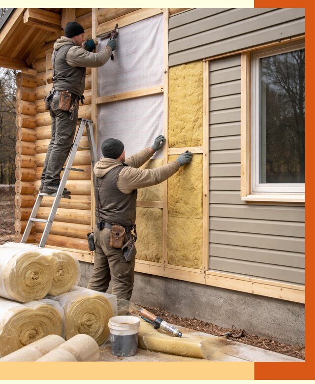 Утепление деревянного дома в Апатитах от 6431 руб./м2 — заказать работы | ТепломастерПтт