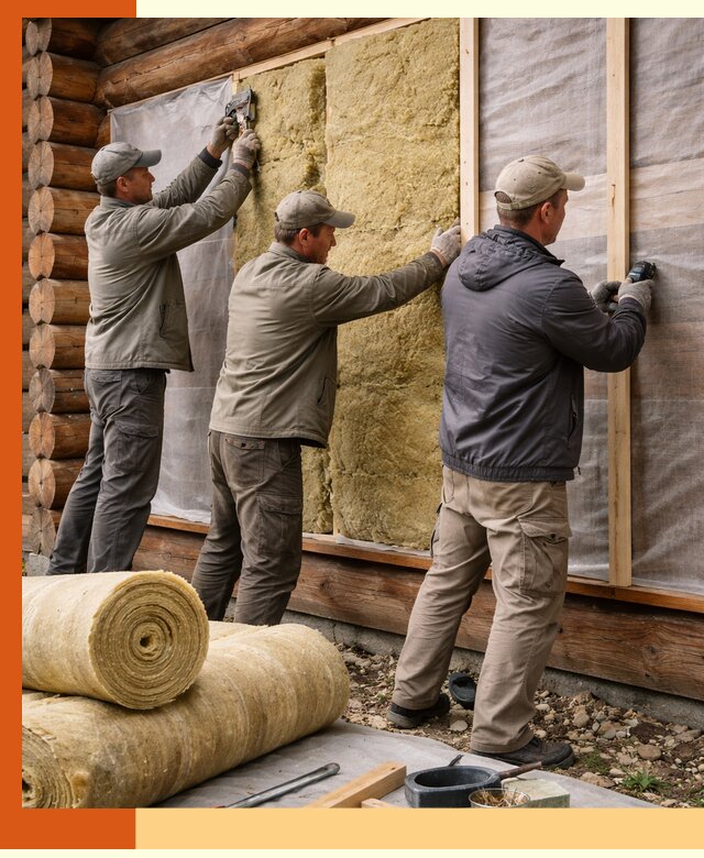 Утепление деревянного дома в Апатитах эффективными технологиями