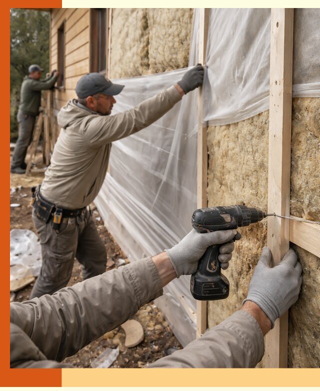 Утепление дома из бруса в Апатитах качественно и долговечно