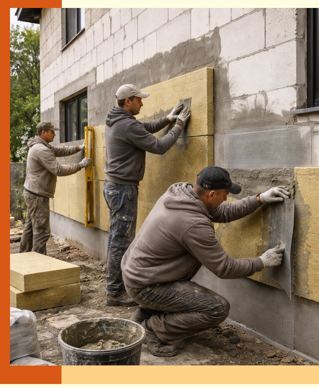 Утепление дома из газобетона в Апатитах качественно и долговечно