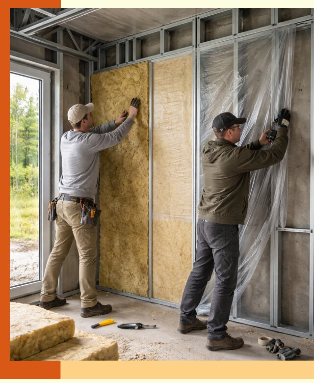 Утепление дома из ЛСТК в Апатитах с гарантией качества и эффективности