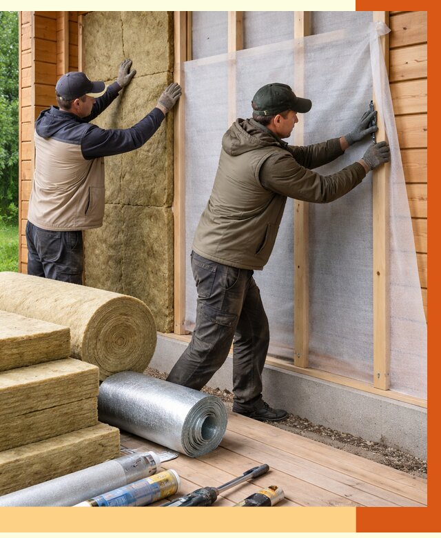 Утепление дома из двойного бруса в Апатитах от 4979 руб./м² — ТепломастерПтт под ключ