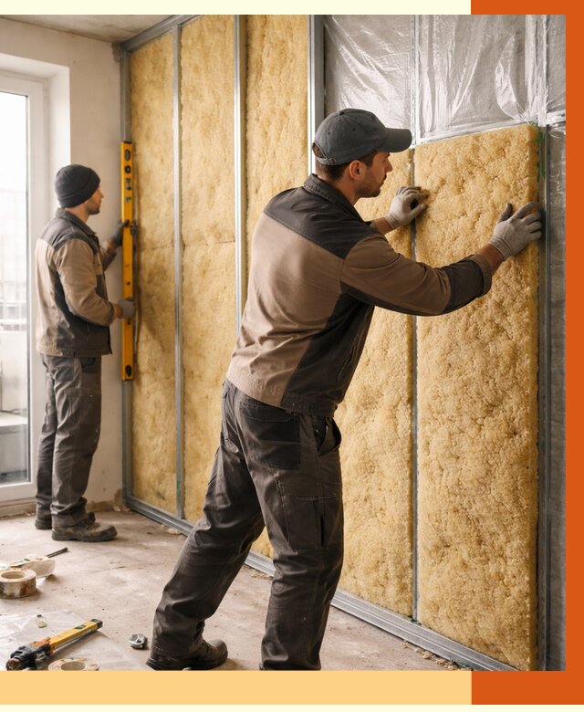 Утепление квартиры изнутри в Апатитах от 4512 руб. за м2 | Проф. работы ТепломастерПтт