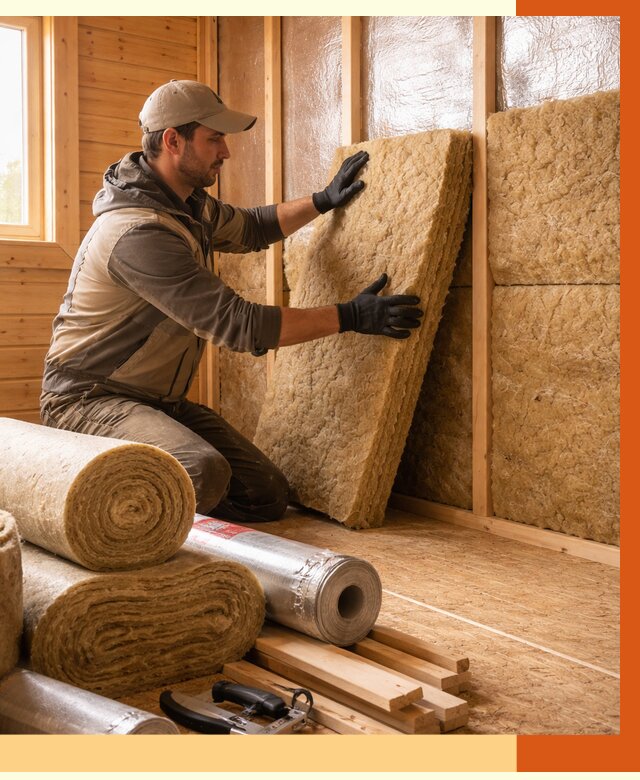 Утепление бани в Апатитах под ключ от 4667 руб./м2 — утеплить потолок, пол и стены | ТепломастерПтт