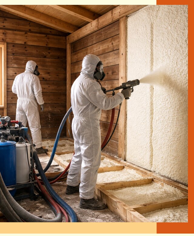 Утепление бани ппу в Апатитах под ключ от 4356 руб./м2 | ТепломастерПтт - напыление и монтаж ппу