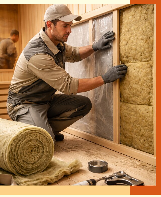 Утепление сауны изнутри в Апатитах от 6742 руб. за м2 | ППУ, под ключ — ТепломастерПтт