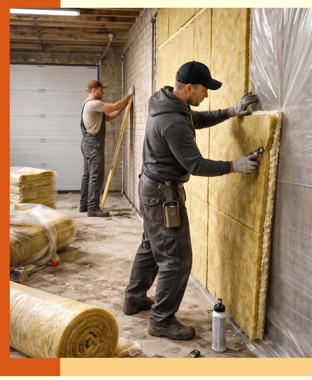 Утепление гаража под ключ в Апатитах — все виды теплоизоляции