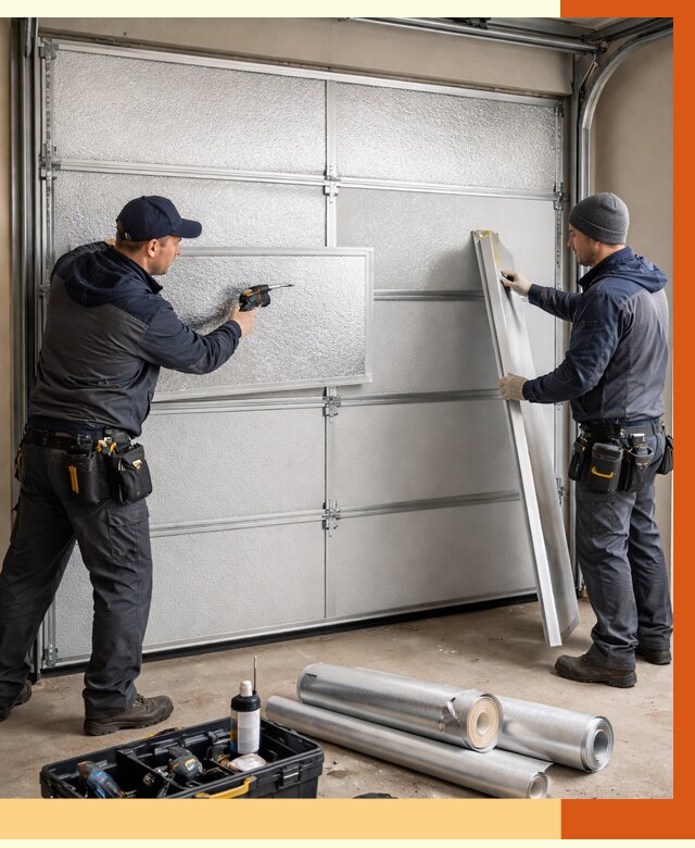 Утепление гаражных ворот в Апатитах от 8142 руб/м2 — надежно и быстро | ТепломастерПтт