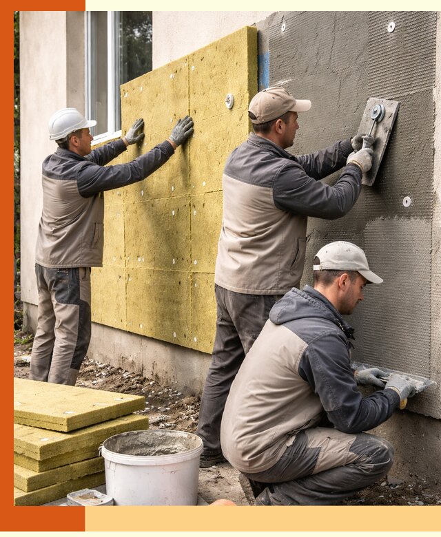 Утепление фасада под штукатурку в Апатитах — энергоэффективная технология