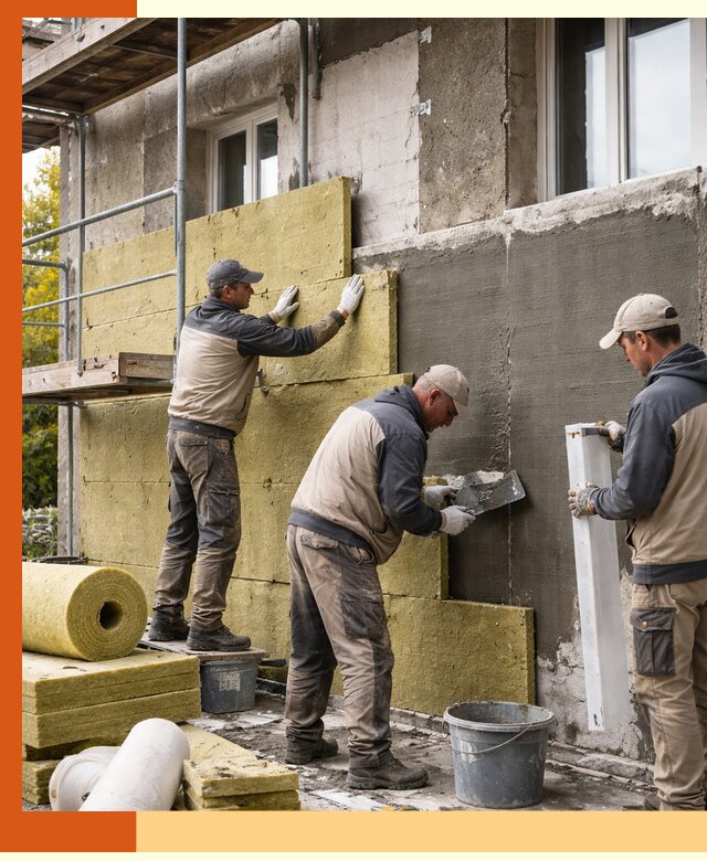 Утепление фасада зданий и домов в Апатитах