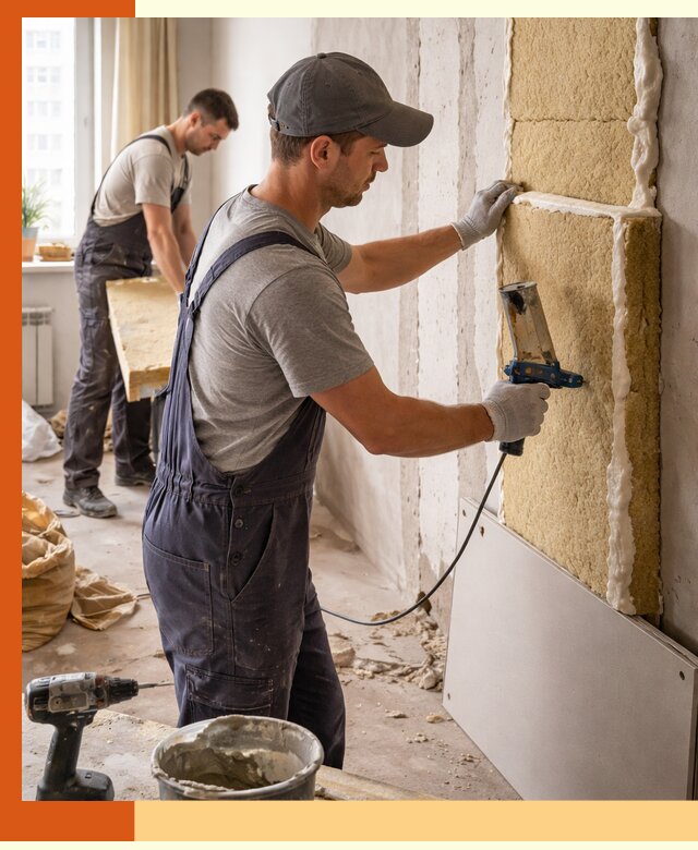 Утепление стен изнутри в Апатитах — качественно и эффективно