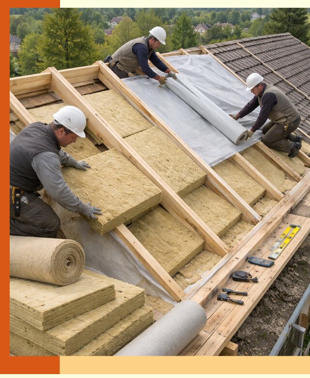 Утепление скатной крыши в Апатитах качественно и надёжно