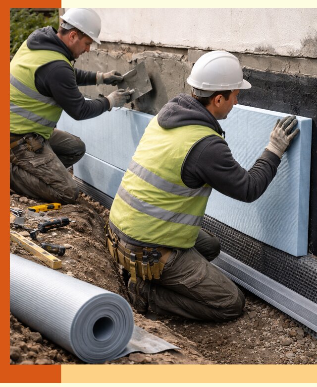 Утепление фундамента снаружи в Апатитах — профессиональная теплоизоляция