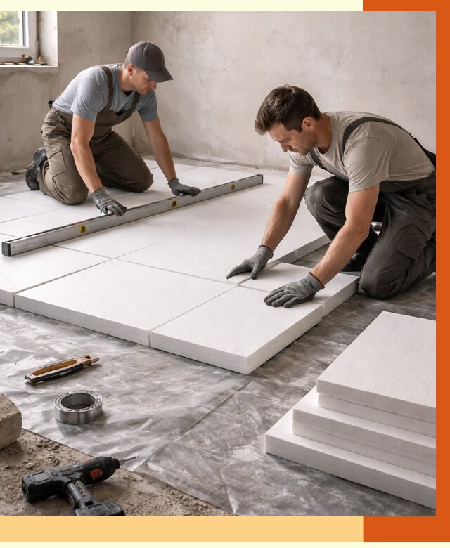 Утепление бетонного пола в Апатитах от 2593 руб/м2 — монтаж и цена | ТепломастерПтт