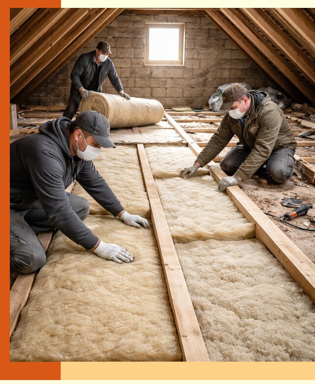 Утепление чердака в Апатитах — профессиональная теплоизоляция кровли