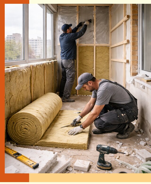 Утепление балкона под ключ в Апатитах качественно и быстро