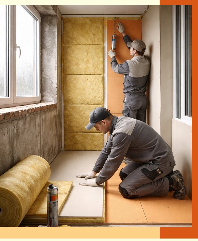 Утепление лоджии под ключ в Апатитах от 6742 руб/м2 — комплексное решение | ТепломастерПтт