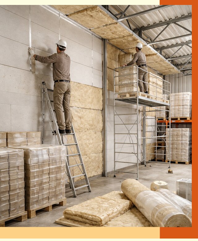 Утепление склада готовой продукции в Апатитах от 2023 руб./м2 — комплексно | ТепломастерПтт