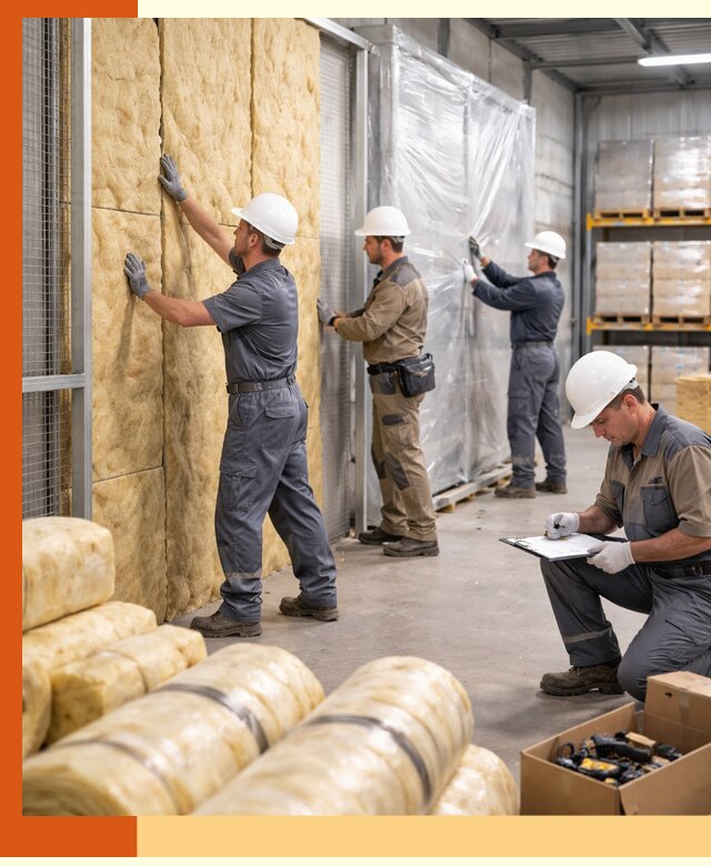 Утепление склада готовой продукции в Апатитах качественно и быстро