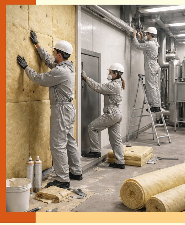 Утепление пищевого цеха под ключ в Апатитах