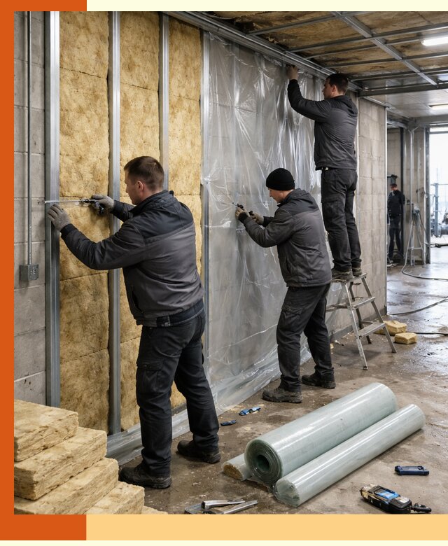 Профессиональное утепление автомойки в Апатитах для любого типа помещений