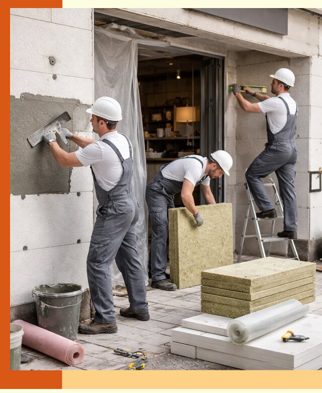 Утепление кафе в Апатитах: профессиональная теплоизоляция и монтаж