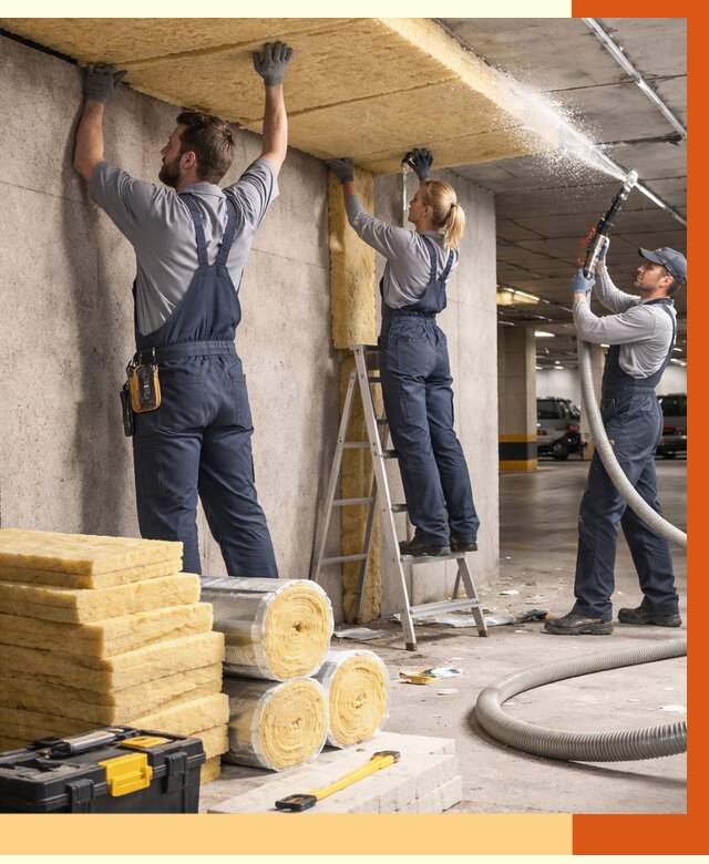 Утепление паркинга в Апатитах от 7053 руб./м2 — работы под ключ | ТепломастерПтт