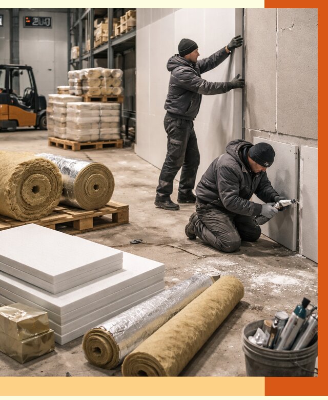 Утепление холодного склада в Апатитах от 8816 руб/м2 — комплексное под ключ | ТепломастерПтт