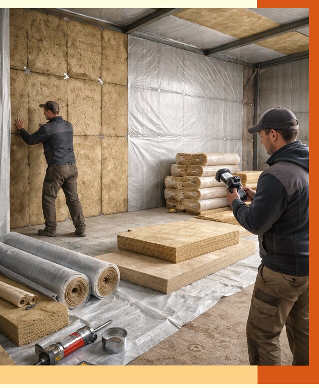 Утепление теплого склада в Апатитах под ключ от 11928 руб/м² | ТепломастерПтт