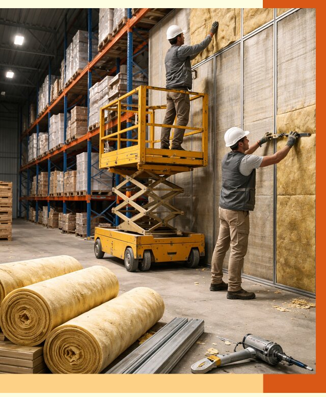 Утепление торгового склада в Апатитах от 3319 руб/м2 — комплексно и под ключ | ТепломастерПтт