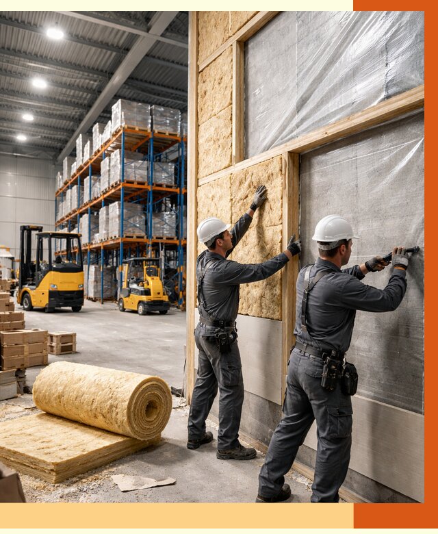 Утепление склада с техникой в Апатитах от 4356 руб./м2 — комплексно под ключ | ТепломастерПтт