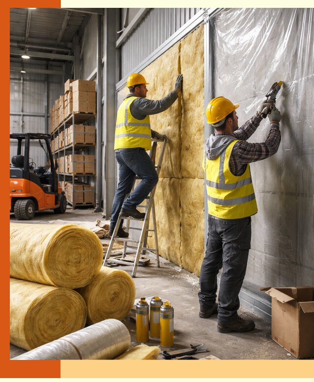 Утепление склада с техникой в Апатитах под ключ