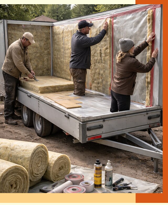 Утепление прицепа в Апатитах под ключ от 12965 руб. — комплекс от ТепломастерПтт