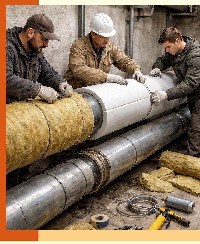 Утепление трубопровода в Апатитах с гарантией энергоэффективности