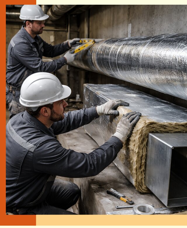 Профессиональное утепление воздуховодов и теплоизоляция в Апатитах