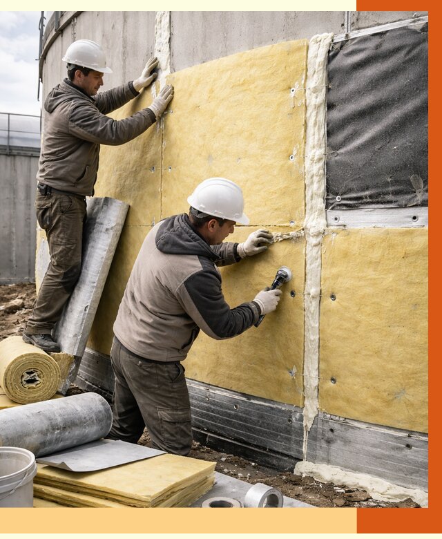 Утепление резервуара в Апатитах от 28523 руб/м2 — монтаж ППУ и комплекс под ключ | ТепломастерПтт