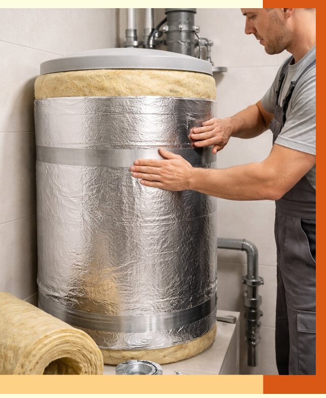 Утепление бойлера в Апатитах от 4667 руб. под ключ | Утепление ППУ | ТепломастерПтт