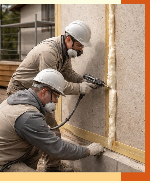 Утепление сип панелей ППУ в Апатитах от 4979 руб. под ключ | ТепломастерПтт