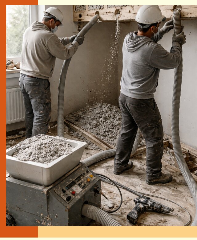 Заполнение пустот перекрытий пеной и наполнителями в Апатитах