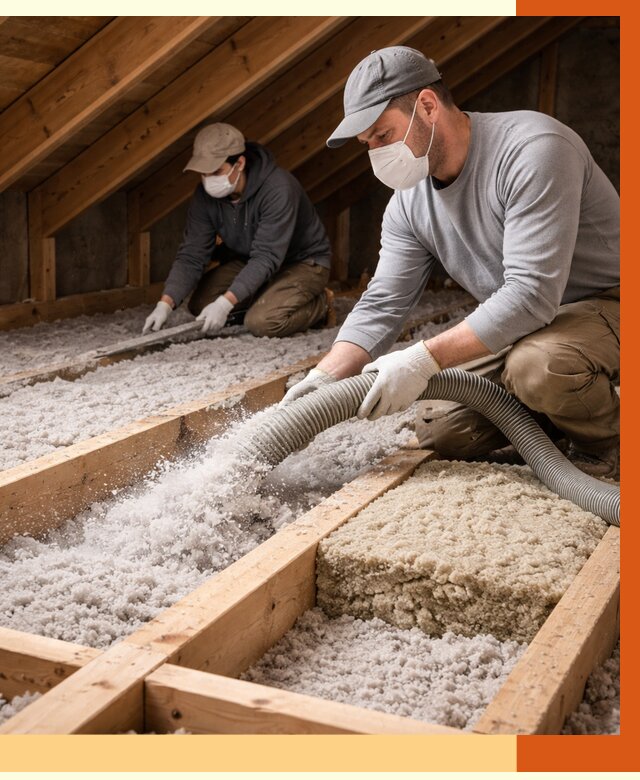 Заполнение полостей чердачного перекрытия в Апатитах от 4667 руб. | ТепломастерПтт
