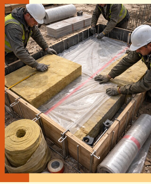 Теплоизоляция опалубки для строительства в Апатитах