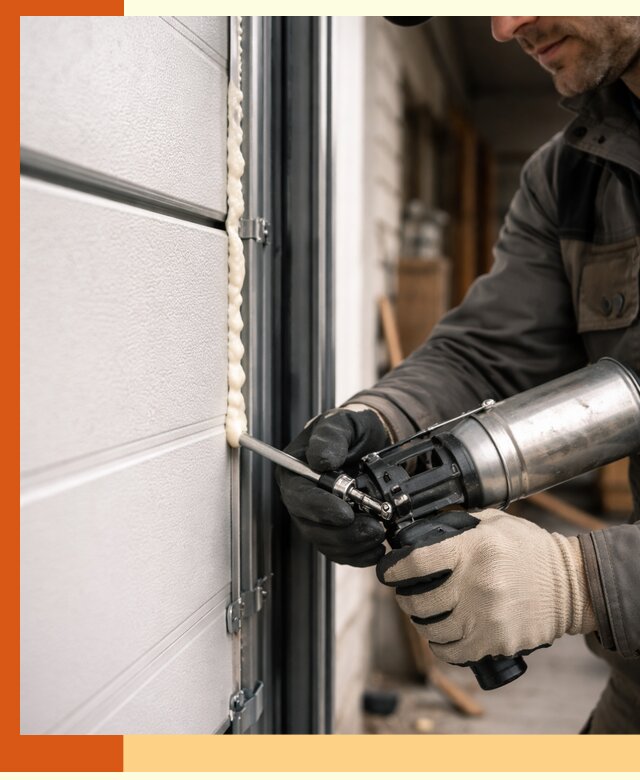 Заполнение пустот ворот в Апатитах профессионально и герметично