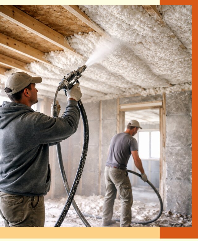 Утепление пеноизолом в Апатитах от 1660 руб./м2 под ключ | ТепломастерПтт