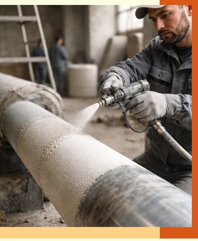Утепление труб жидкой теплоизоляцией в Апатитах от 7779 руб. под ключ | ТепломастерПтт