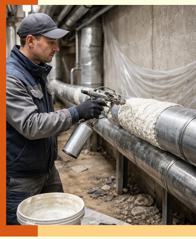 Утепление труб жидкой теплоизоляцией в Апатитах