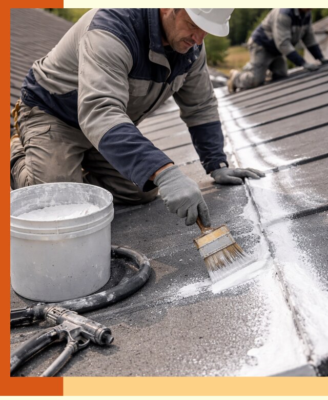 Утепление кровли жидкой теплоизоляцией в Апатитах