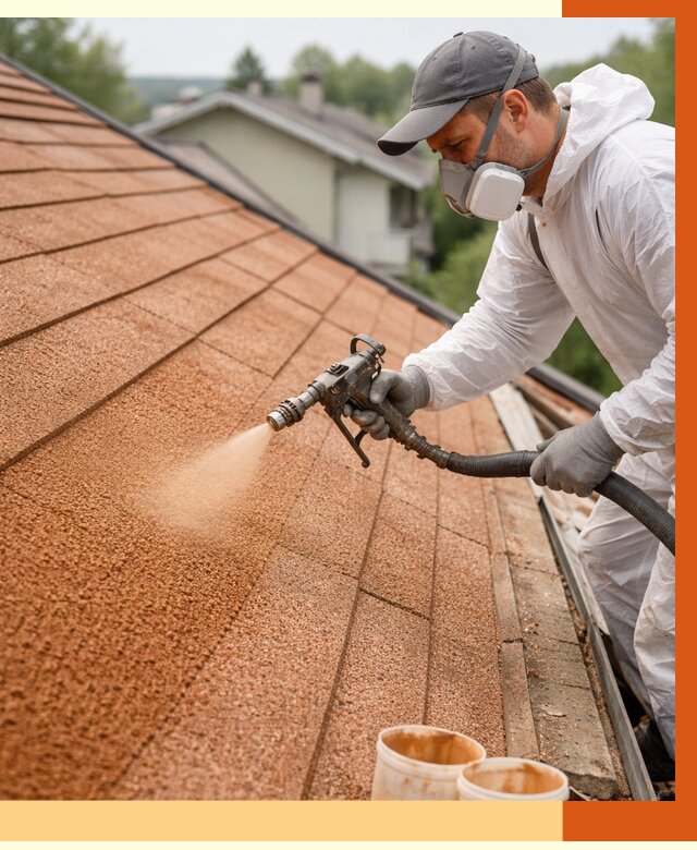 Утепление кровли жидкой пробкой в Апатитах от 2800 руб./м² под ключ | ТепломастерПтт