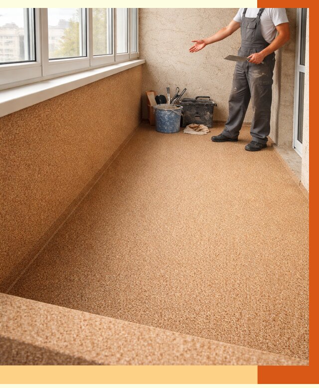 Утепление балкона жидкой пробкой в Апатитах от 3786 руб/м² под ключ | ТепломастерПтт